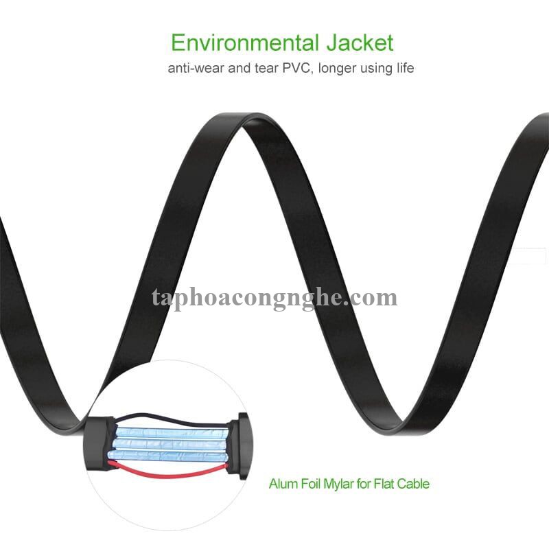 Ugreen 10853 0.5M màu Đen Cáp USB 3.0 sang MICRO USB 3.0 cho ổ cứng dáng dẹt US130 30010853